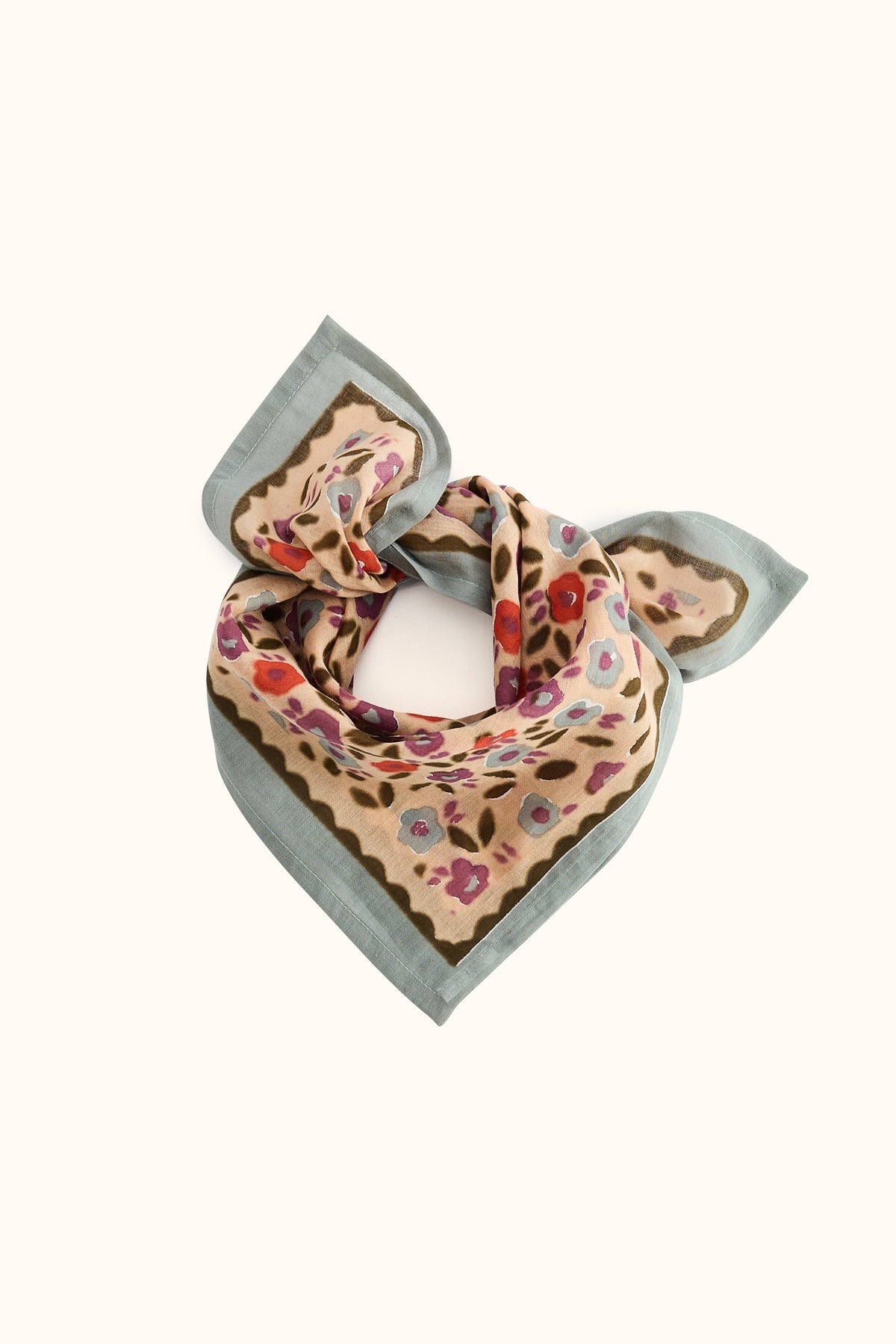 Small Foulard Dupitta en voile de coton