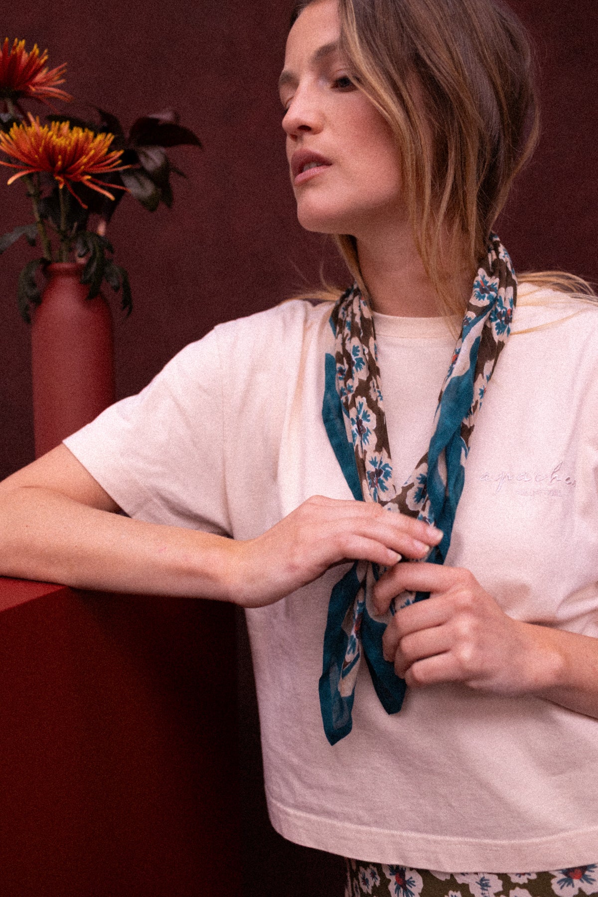 Foulard Falala en voile de coton
