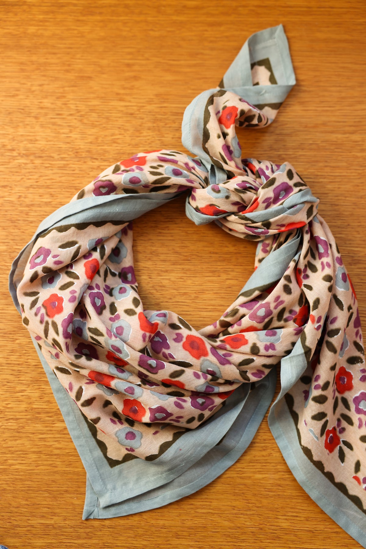 Big Foulard Dupatta en voile de coton
