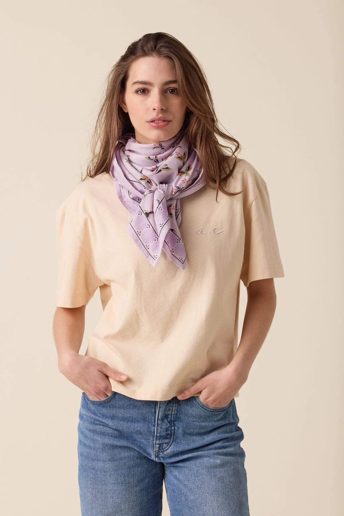 Large Latika Cherry Scarf