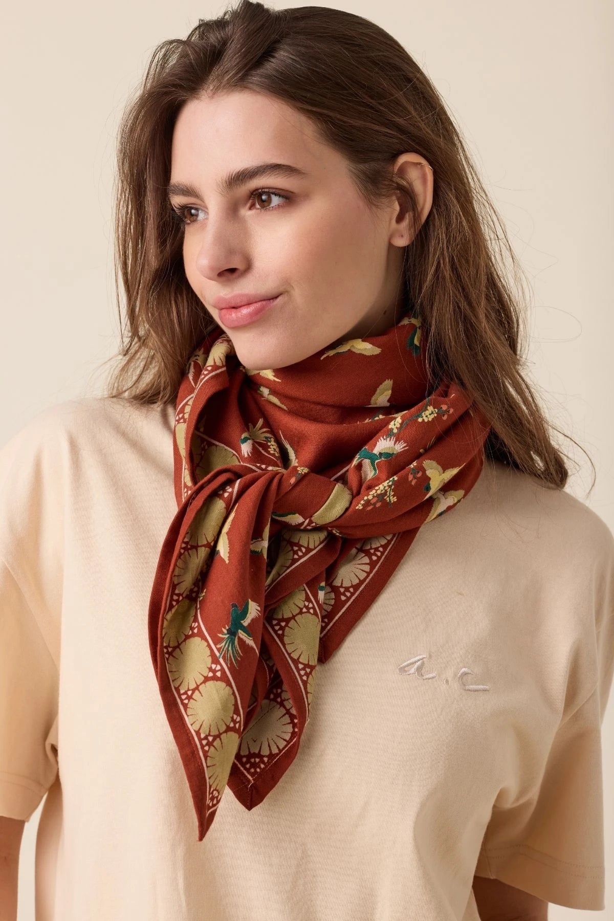 Large Latika Cherry Scarf
