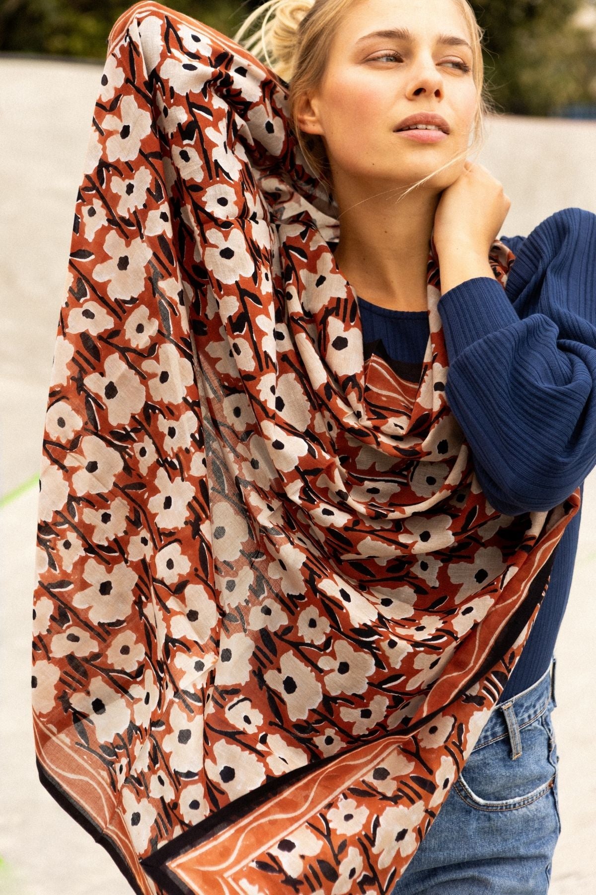 Large Cotton Dupatta Scarf
