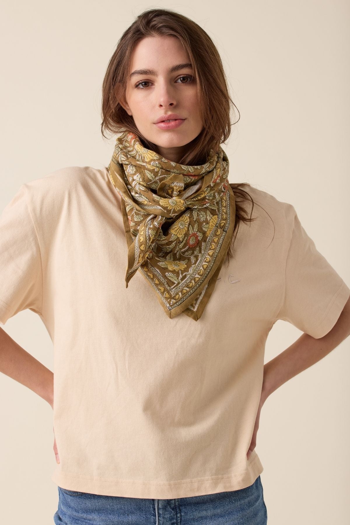 Big Foulard Latika Coeur