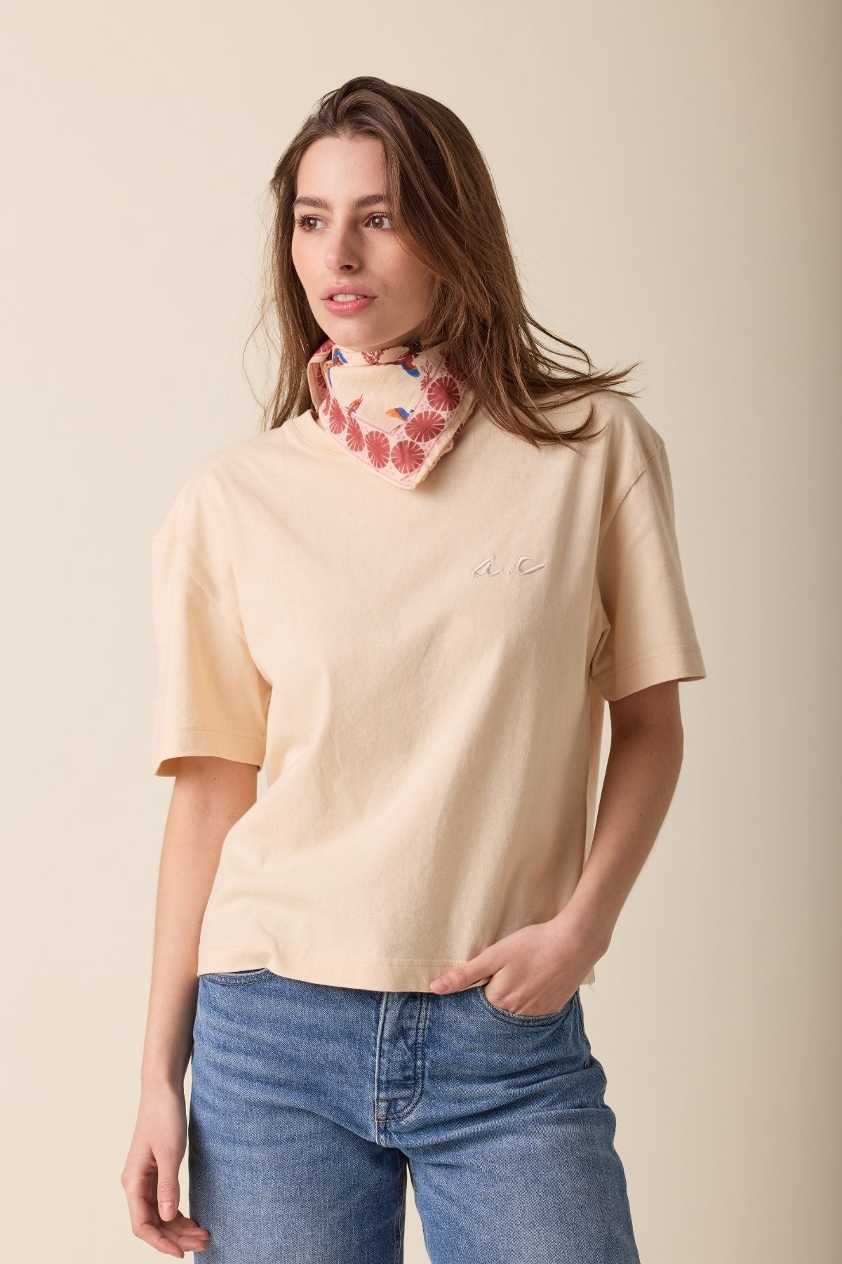 Small Cerise Manika Scarf