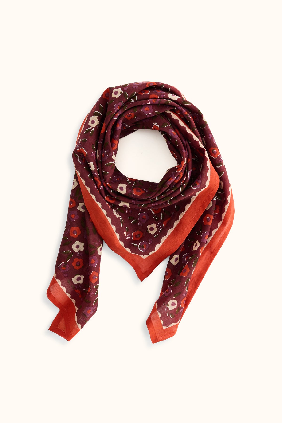 Big Foulard Dupatta en voile de coton