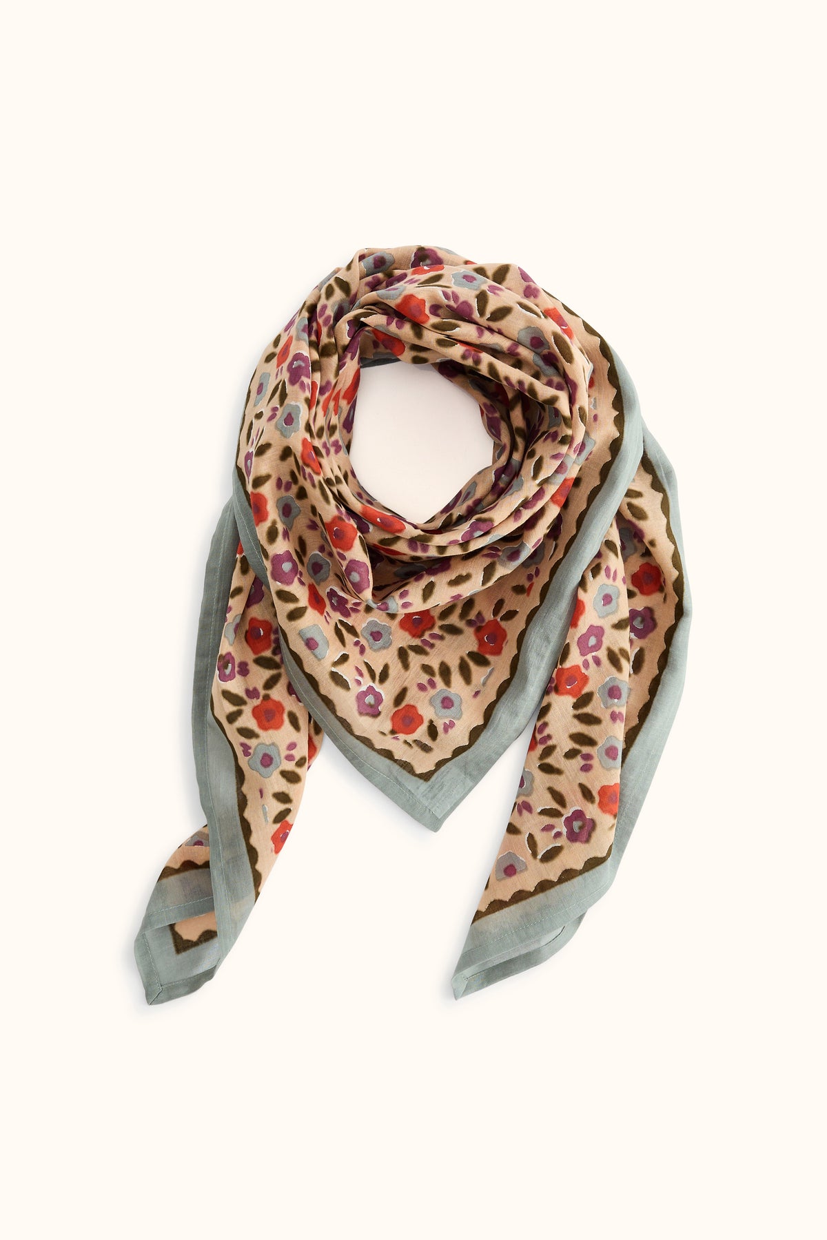 Big Foulard Dupatta en voile de coton