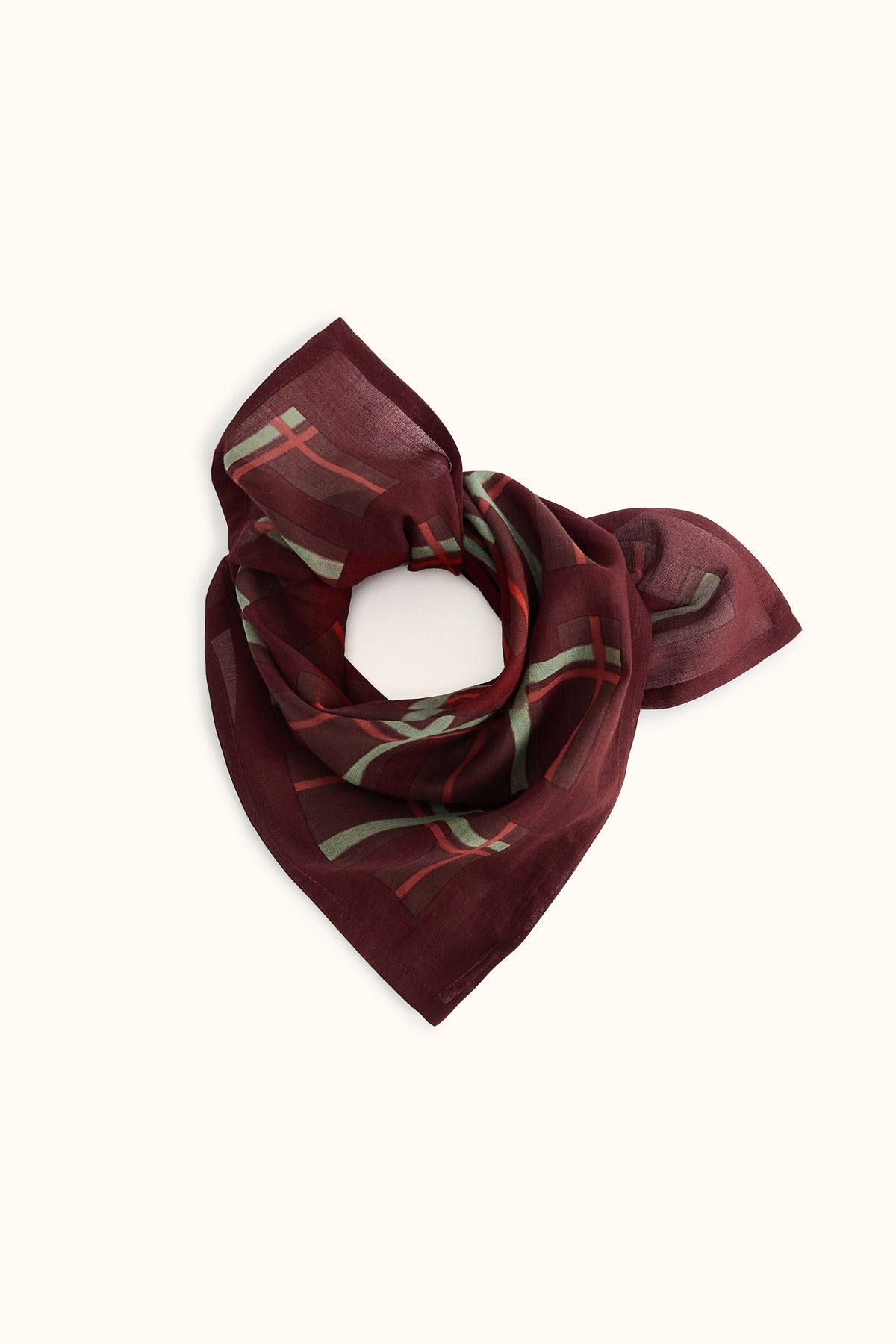 Small Foulard Dupitta en voile de coton