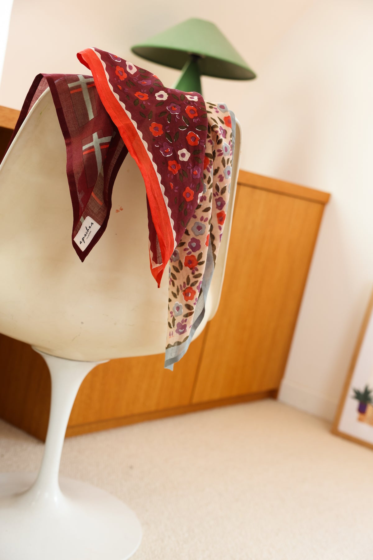 Small Foulard Dupitta en voile de coton