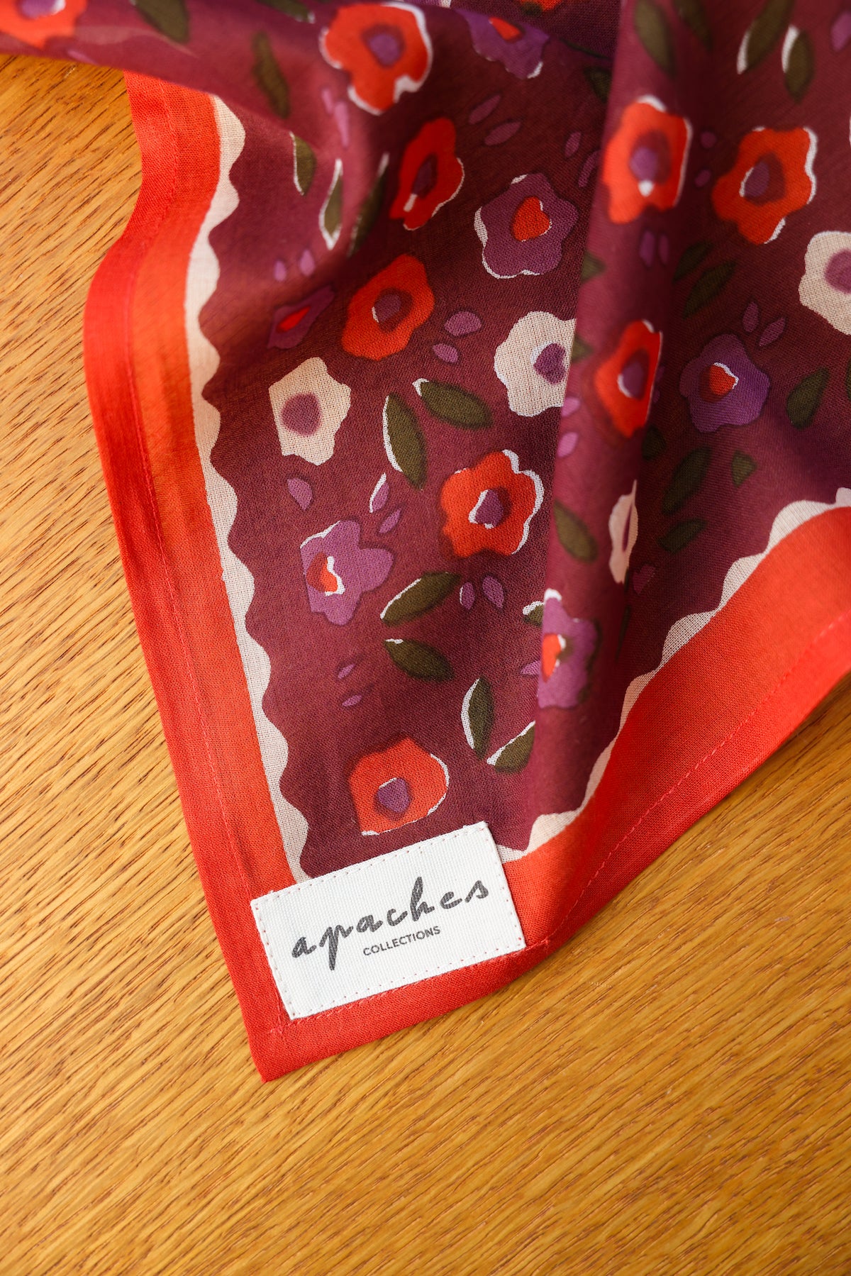 Small Foulard Dupitta en voile de coton