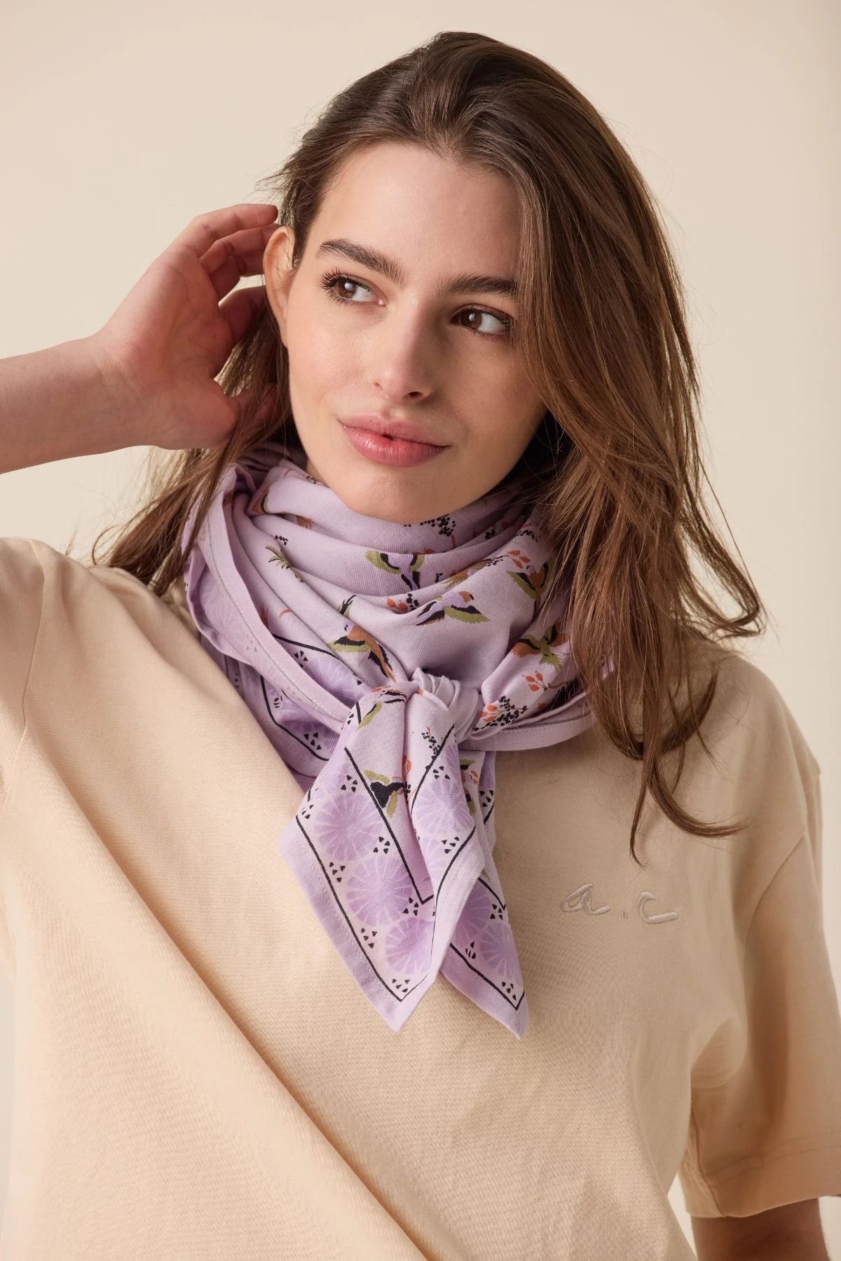 Large Latika Cherry Scarf