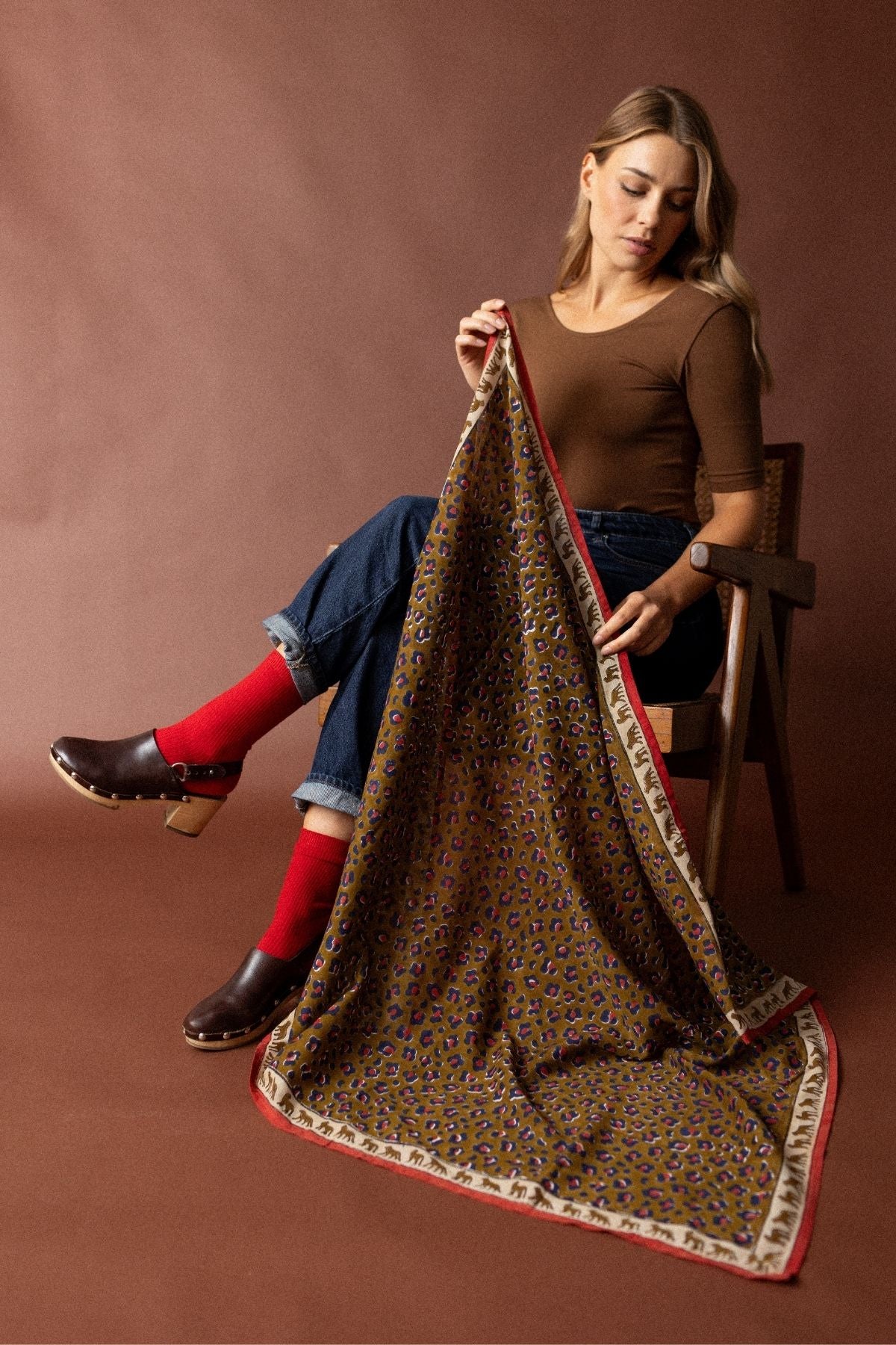 Small Dupitta cotton scarf