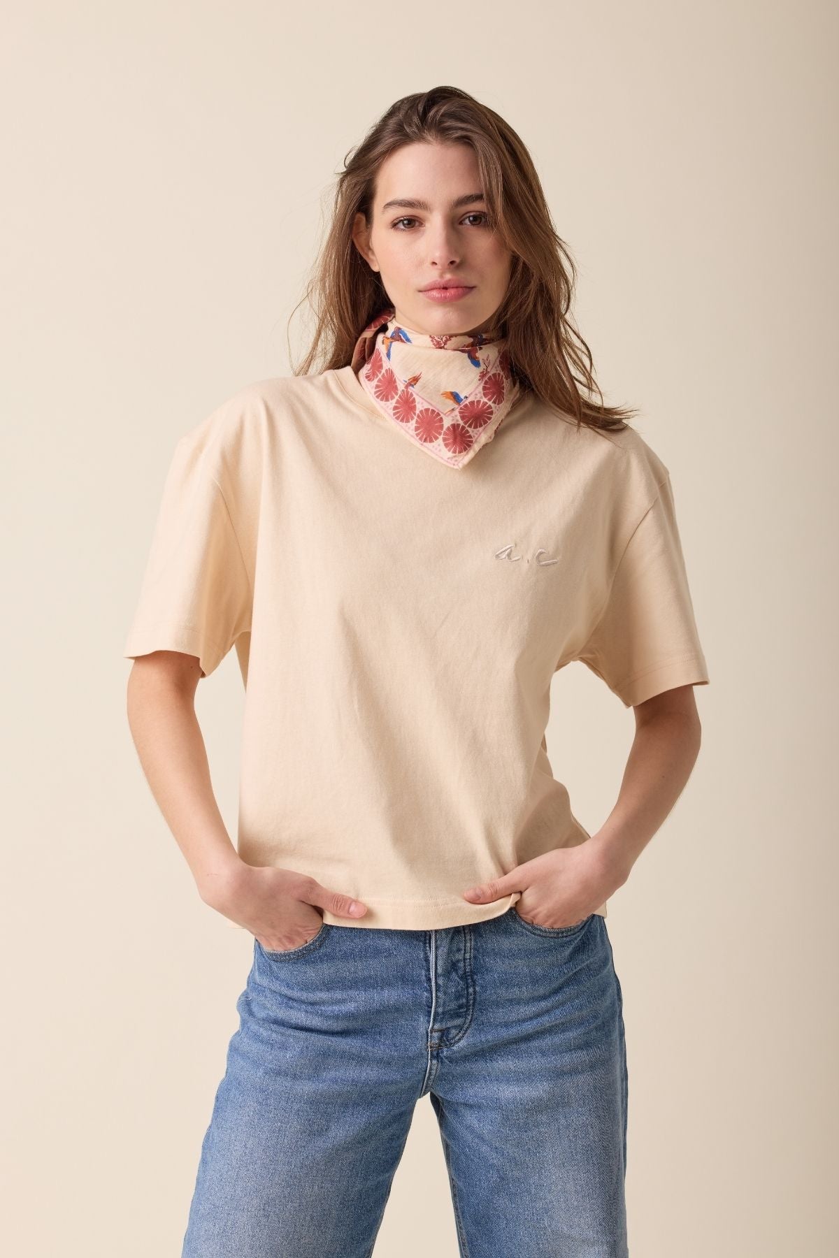 Small Cerise Manika Scarf