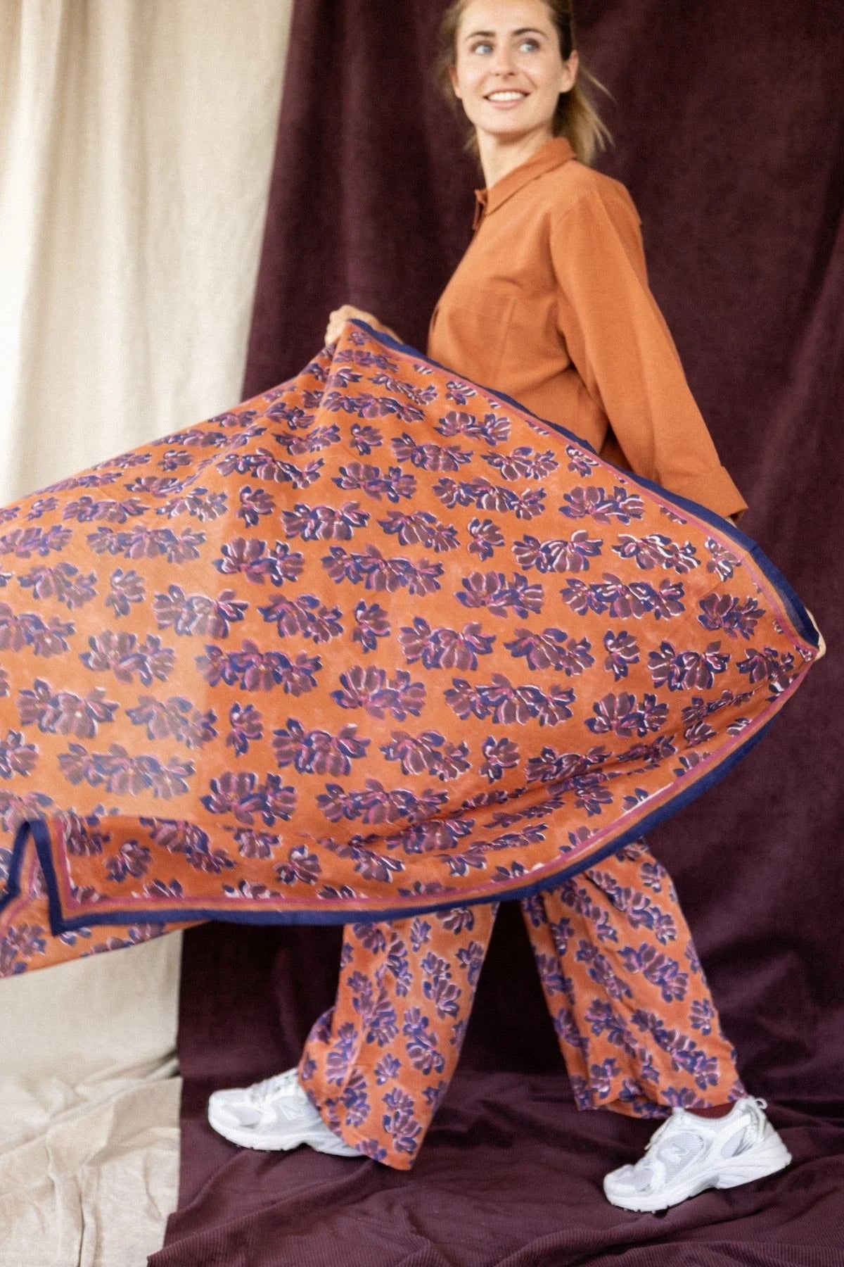 Large Purple Dupatta Scarf