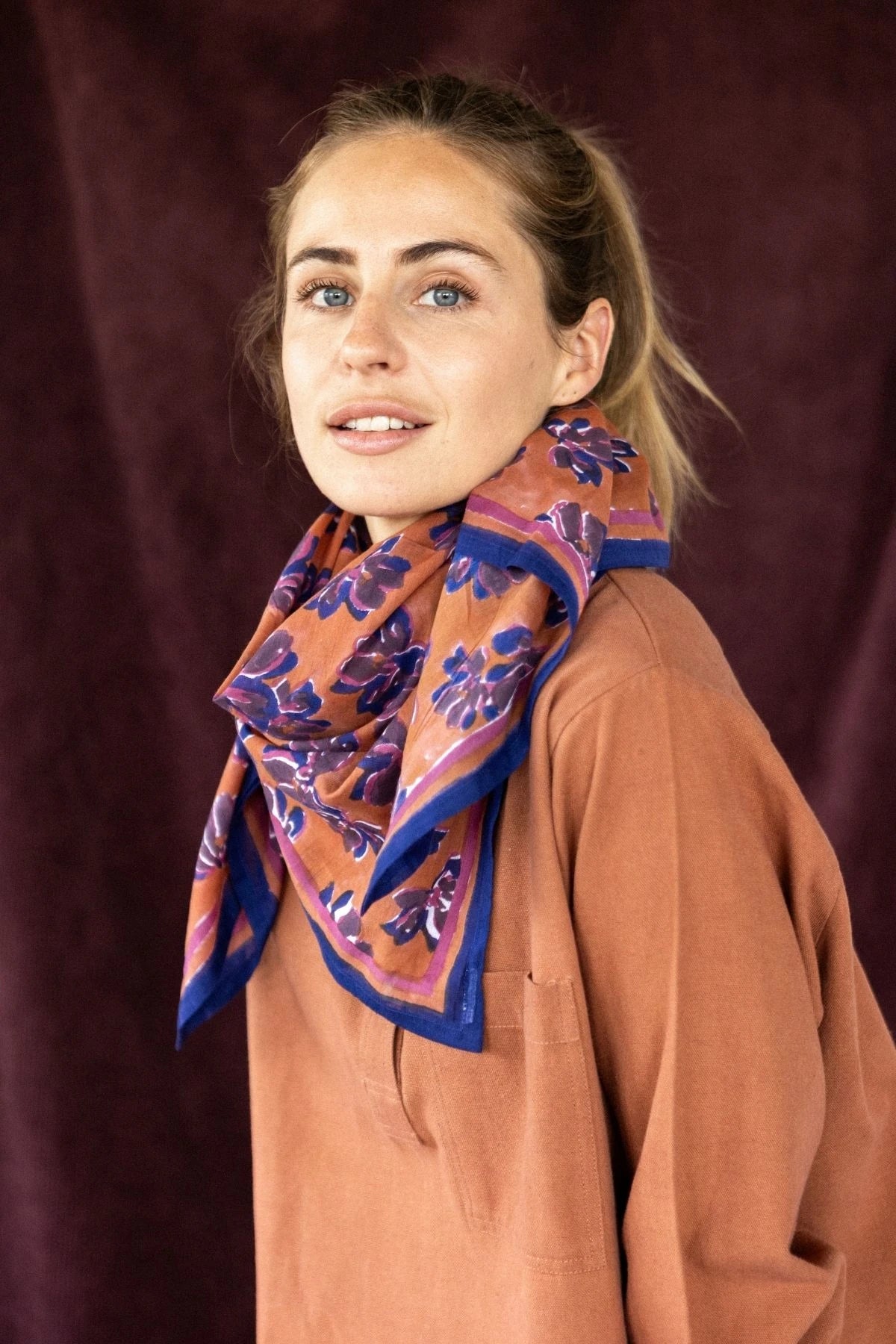 Large Purple Dupatta Scarf