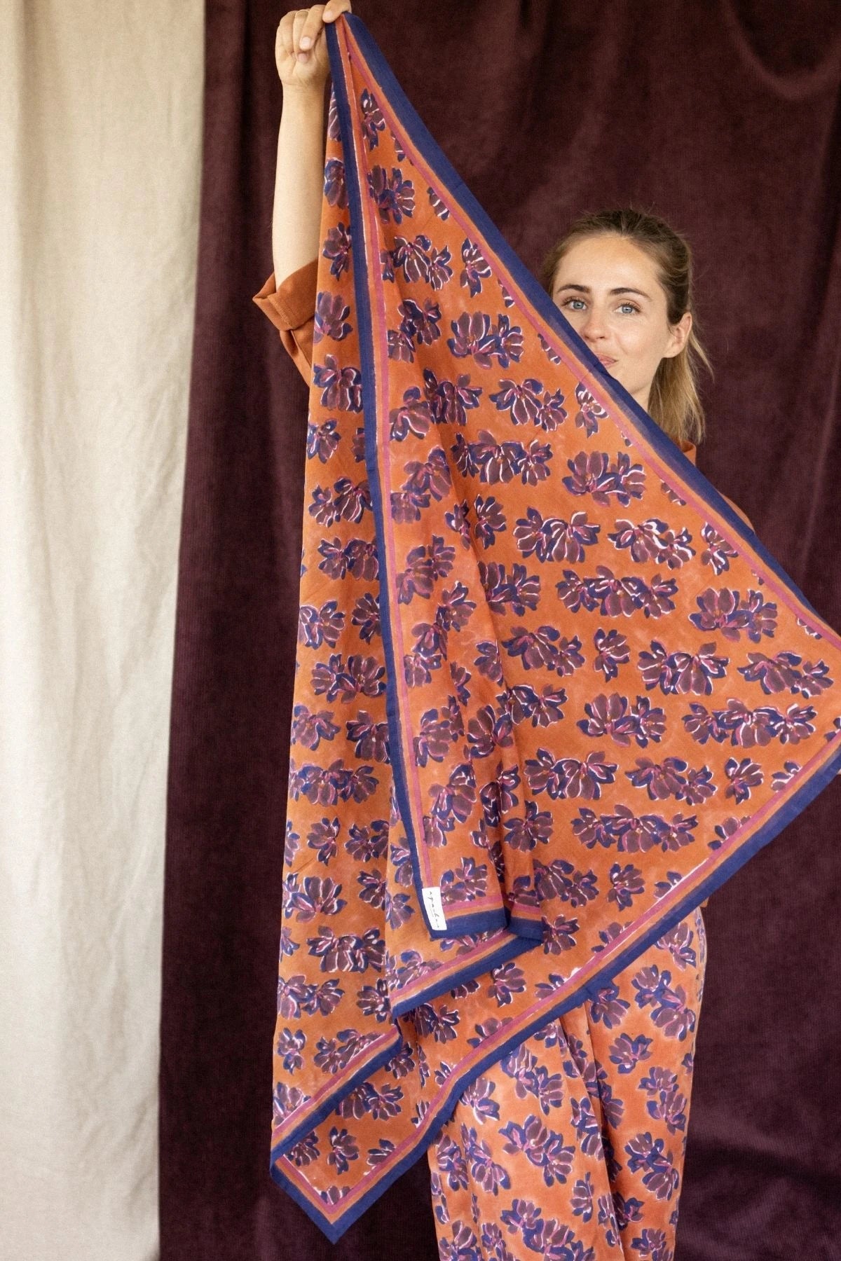 Large Purple Dupatta Scarf