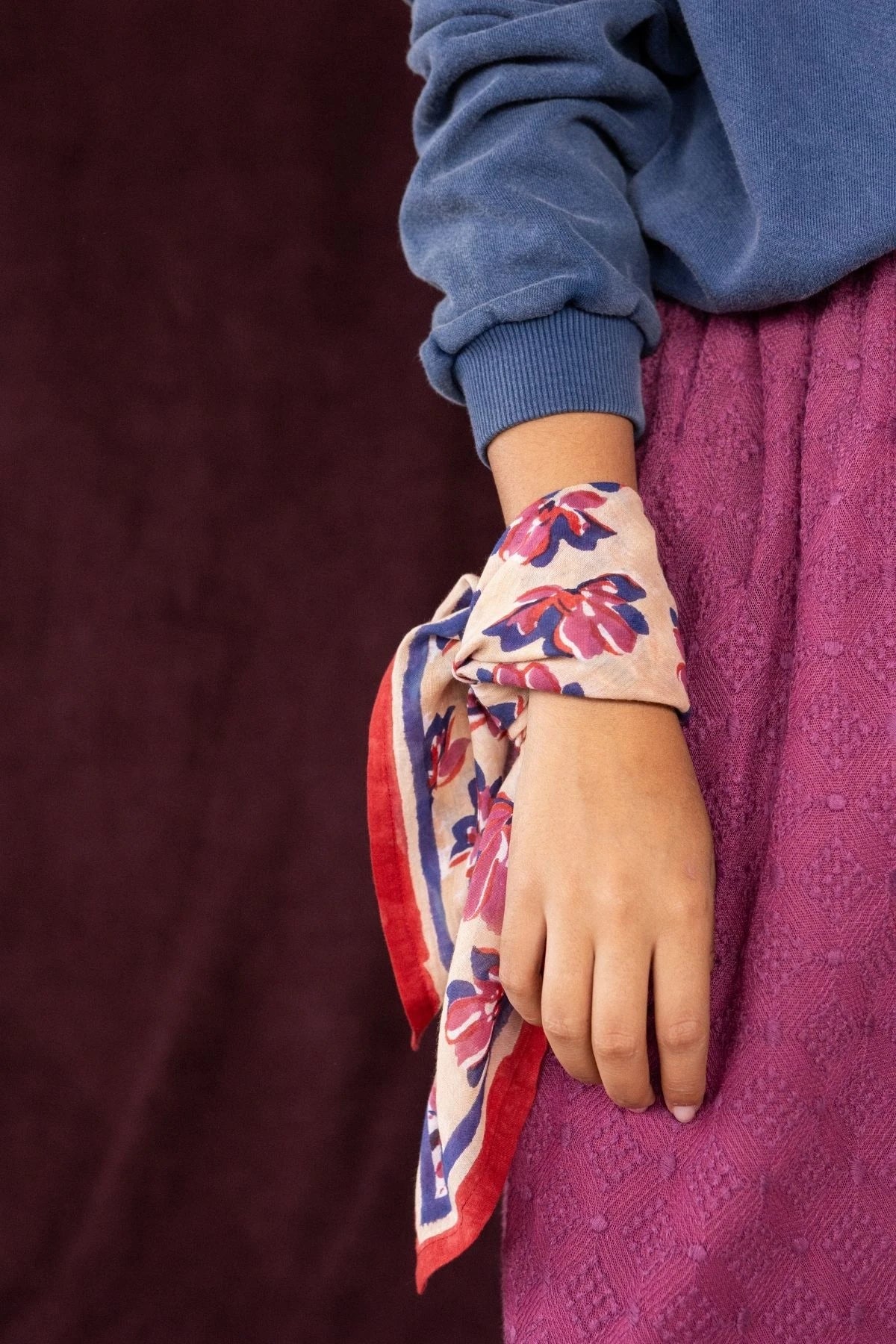 Small Dupitta Violet Foulard
